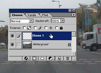 Ebenen in Adobe Photoshop 11.8