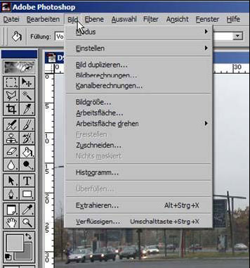 BildgrÃ¶ÃŸe aendern mit Adobe Photoshop 15.0
